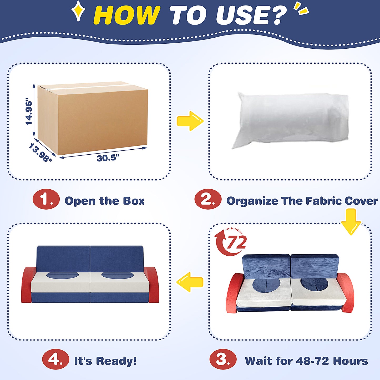 PORKISS 11 PCS Modular Kids Play Couch, Foam Toddler Sofa Couch for Kids Girls Boys, DIY Creativing Modular Kids Sofa, Modern Floor Couch for Kids Playroom, Bedroom, Pink/White